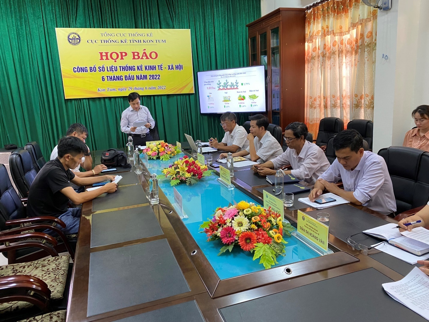 Cục Thống kê tỉnh Kon Tum tổ chức họp báo công bố số liệu thống kê kinh tế - xã hội 6 tháng đầu năm 2022